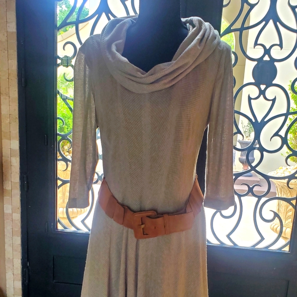 Comfortable and Stylish Cowl neck dress, size L